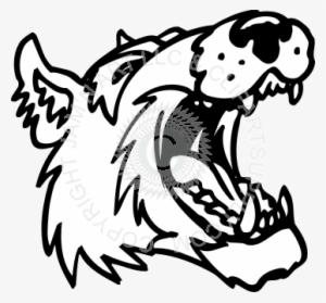 Wolf Drawing With Mouth Open