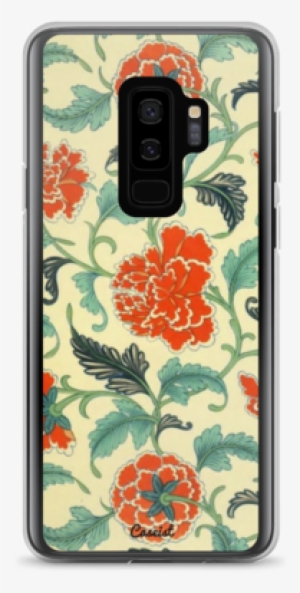Red Flower Pattern Samsung Case - Examples Of Chinese Ornament 1867-78 Poster Print (24