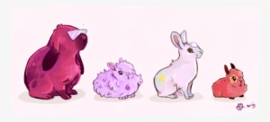Bunnies Steven Pearl Amethyst Garnet Steven Universe - Steven Universe As A Animal