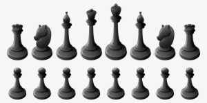 Black Chess Pieces Png Clipart - Black Chess Pieces Png
