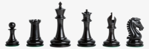Genuine Ebony And Natural Boxwood - Black Chess Pieces Png