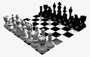 Chess Clipart - Clip Art Black And White Chess
