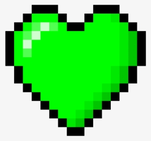 8 Bit Heart Green