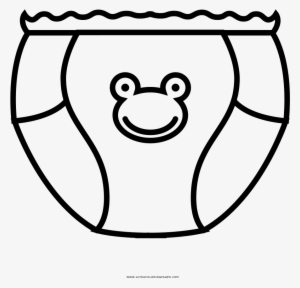 Diaper Coloring Page