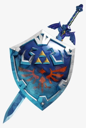 Download Png - Master Sword And Hylian Shield Breath