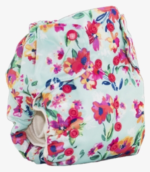 Smart Bottoms - Aqua Floral Smart Bottoms