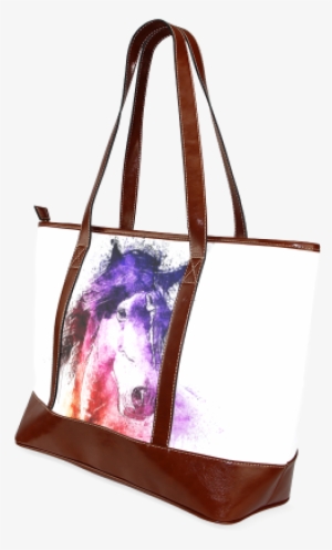Watercolor Horse Tote Handbag - Watercolor Horse Greeting Cards