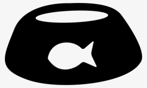 Pet Bowl With Fish Shape Svg Png Icon Free Download - Cat Bowl Icon Png