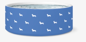 Doxie Pattern Dog Bowl - Belt