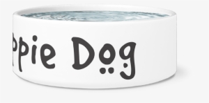 Happy Hippie Dog Ceramic Dog Bowl - I'm The Top Dog Novelty Dog Bowl, For Puppies And Adults
