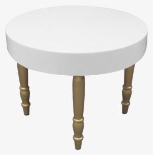 Avalon Round Gold Dining Table - Fly Table Basse Blanc