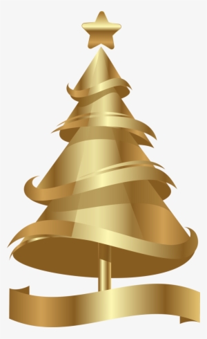 Arbol De Navidad Dorado Png