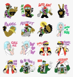 Major Lazer Line Stickers