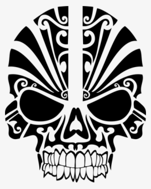 Svg Library Download Evil Skull Clipart - Tribal Silhouette