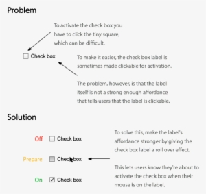 Displaying - Checkbox