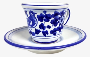 Espresso Cup And Saucer Arabesco Blu - Saucer