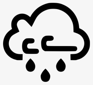 Cloud Wind Windy Rain Raining Comments - Snowing Png