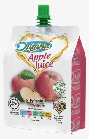 Jocom001 04 Origina Apple Juice 220ml - Halal Food