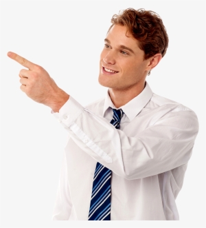 Men Pointing Left Png Image - Standing