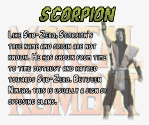 Scorpion - Sub Zero Mk1