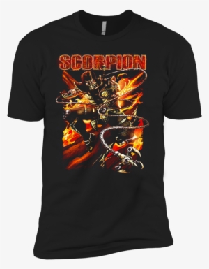 Scorpion Fight Mortal Kombat Fire New Gamer T-shirt - T-shirt