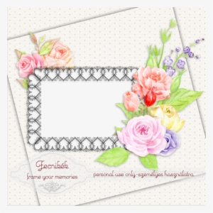 Lace Frame-qp - - Garden Roses