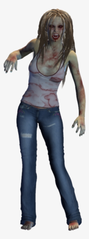 Zombie Girl Png - Girl