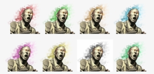 Perk Zombie Head Glows - Illustration