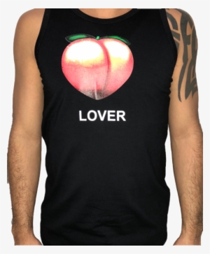 Peach Lover Emoji Tank Top Gay Pride - Active Shirt