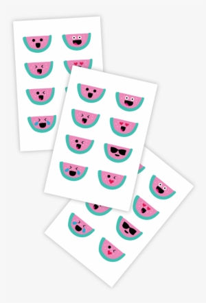 Temporary Tattoos Watermelon Emojis - Tattoo