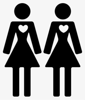 Couple Of Women Friends In Love Comments - Business People Icon Png