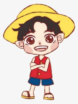 Chanyeol Luffy Fanart Png 💛 - Cartoon