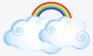 View Full Size - Clouds And Rainbows Clipart