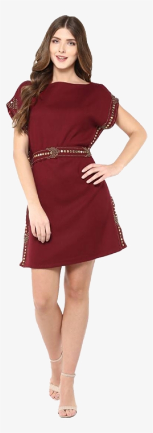 Wine Woolen Toga - Photo Shoot
