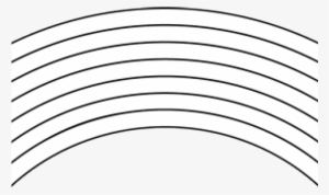 Black And White Rainbow Clipart - Clip Art