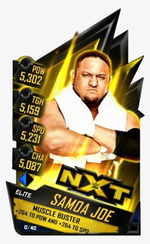 Supercard Samoajoe S3 Elite Nxt 9625 - Wwe Supercard Samoa Joe Elite