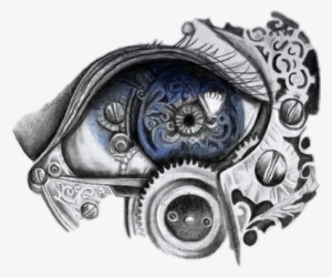 Tattoo Tattooart Blackandwhite Eyeseeyou - Mechanical Eye Art