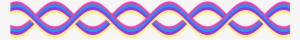 Decoration Clipart Squiggly Line - Single Line Colorful Border