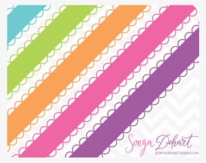 Ribbon Clipart Border - Scrapbook Clipart Png Ribbon