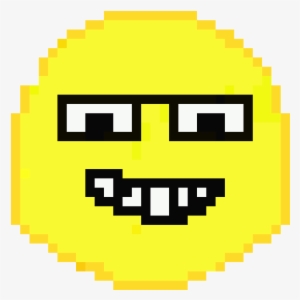 Nerd Emoji - Pixel Art Deadpool Logo