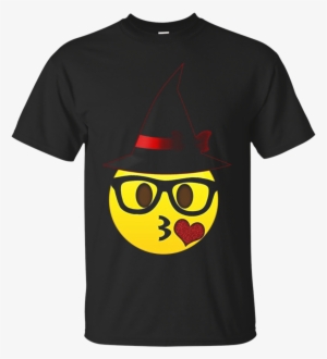 Nerd Emoji Witch Hat Halloween Tshirt For Girls And