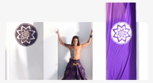 Purple-banner - Girl