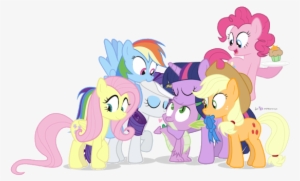 Spike And The Mane 6