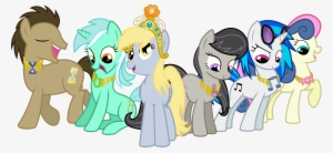 Rainbow Dash Rarity Pony Princess Celestia Derpy Hooves - Mlp Background Ponies Mane 6