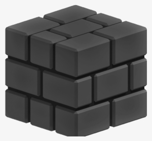 Black Block - Mario Bros Brick Png
