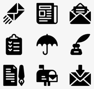 Post Office 40 Icons - Breakfast Icon Vector