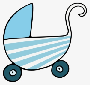 Blue Stroller Svg Clip Arts 600 X 566 Px