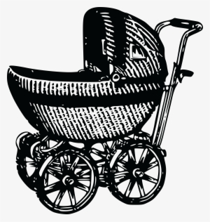 , , - Vintage Baby Carriage Transparent