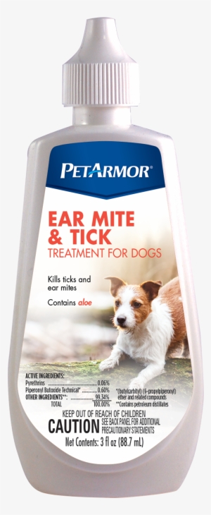 Petarmor Ear Mite & Tick Treatment Dog 3oz - Earmite
