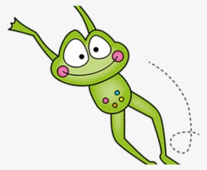 Green Frog Clipart Teacher - Jumping Frog Clipart